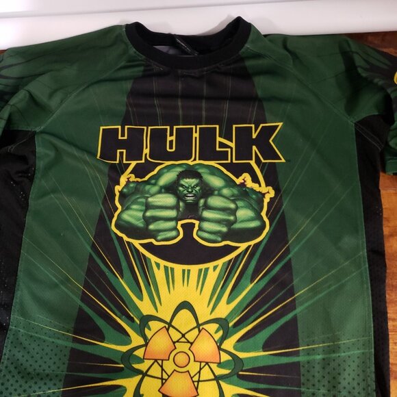 2003 The Hulk Shirt Green Gold Movie NTD Marvel Official Polyester Men's Medium - Picture 3 of 16